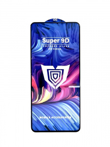 Защитное стекло OG SUPER 9D  для Apple iPhone 15 Pro Max, олефобное, черное