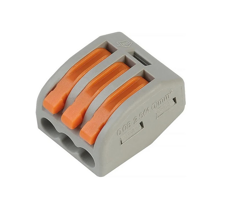 Строительно-монтажная клемма Smartbuy SBF-cwcc-3 с рычажками проходная 3 отверстия (50шт)