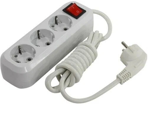 Удлинитель smartbuy SBE-16-3-02-ZS, 16A, 3*1.0мм, 2.0 м, белый