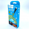 USB-кабель Denmen D19T, Type-C, силикон, 1.0 м, круглый, желтый