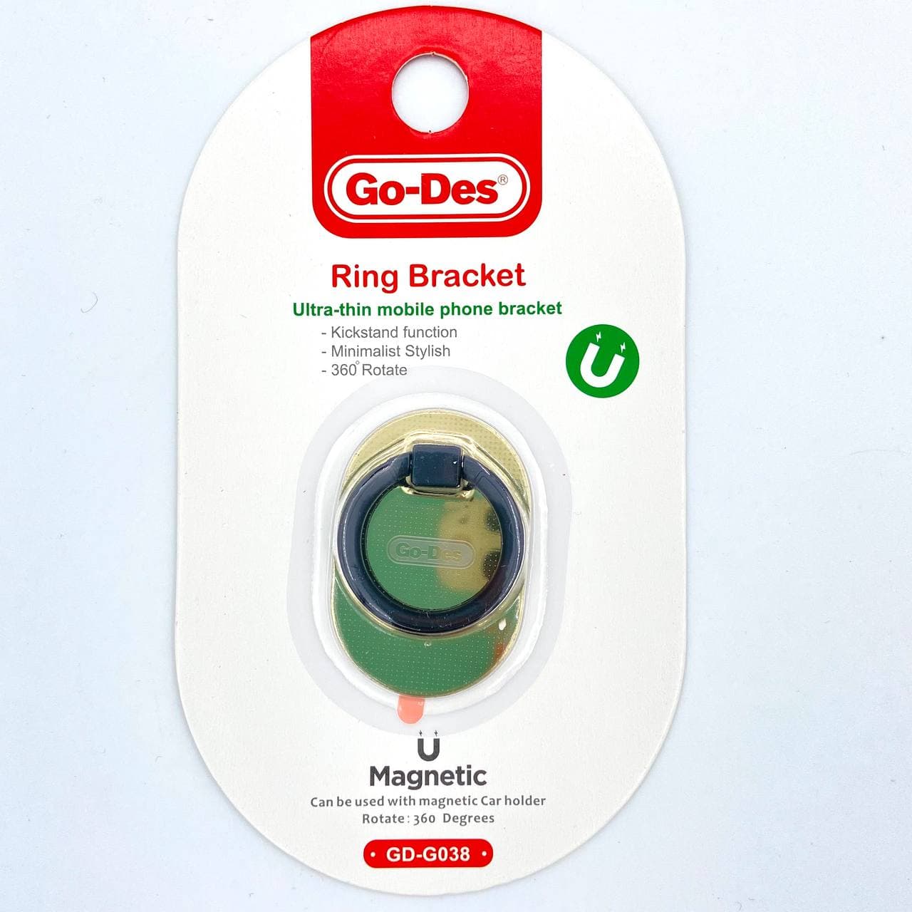 Держатель универсальный Go-Des GD-G038, для смартфона, золотистый