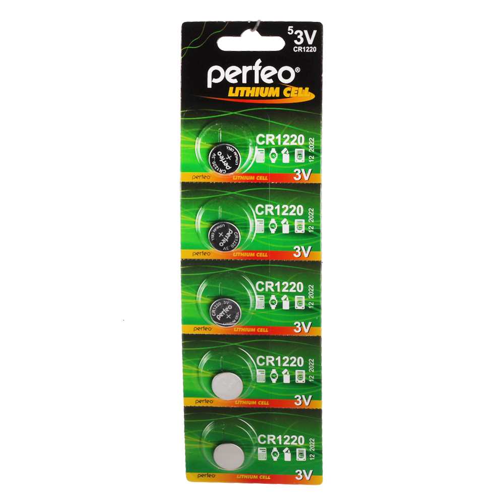 Батарейка Perfeo Litium Cell CR1220 BL5