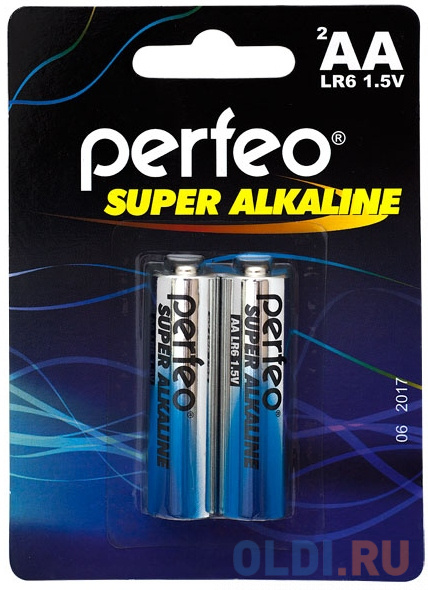 Батарейка Perfeo Super Alkaline LR6 (AA) BL2