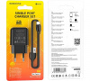 СЗУ 2в1 BOROFONE BA64A, Apple-8pin, 2.1A, 1 USB,  1.0 м, черный