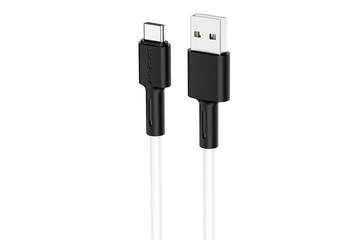 USB-кабель BOROFONE BX31, Type-C, силикон, 1.0 м, круглый, белый