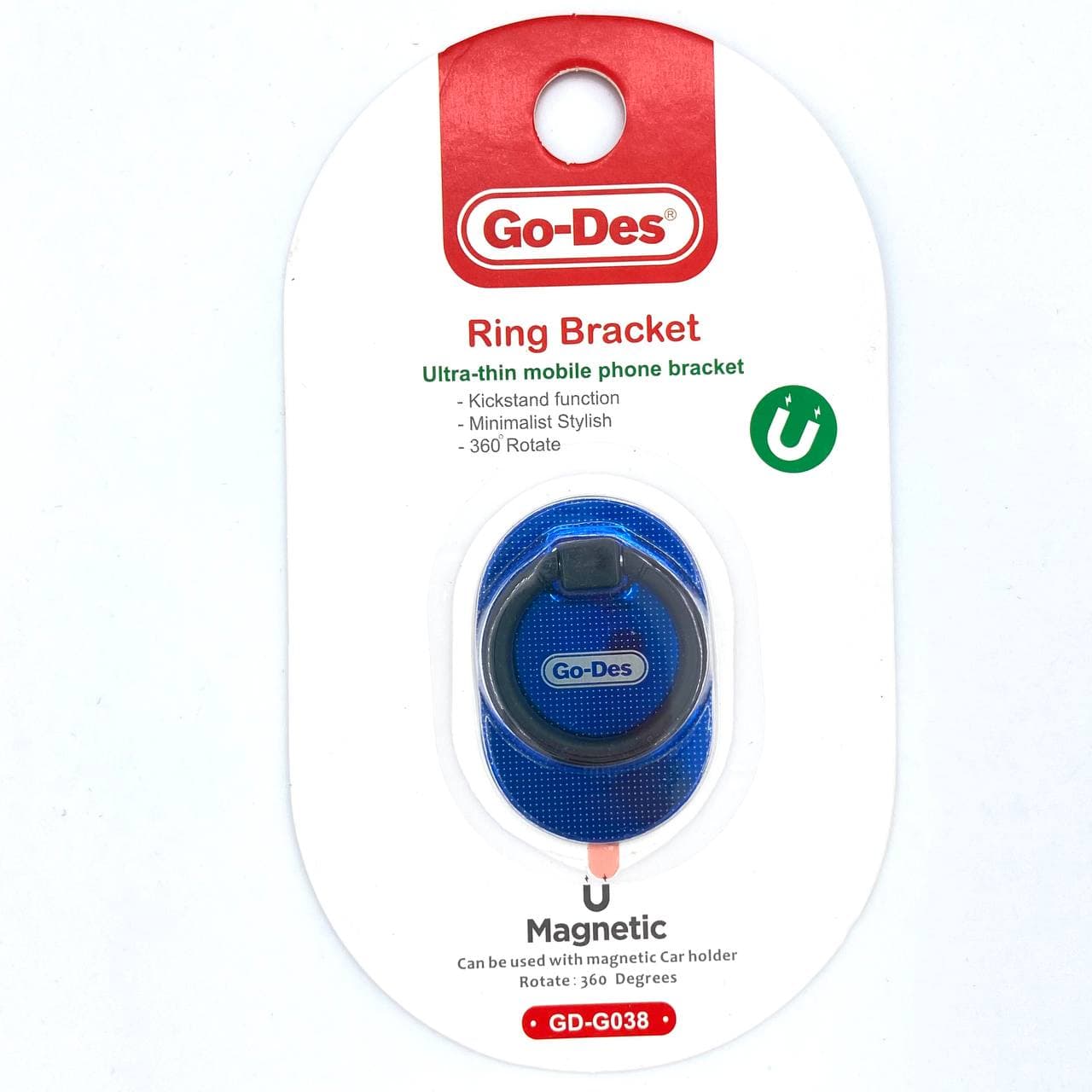 Держатель универсальный Go-Des GD-G038, для смартфона, синий