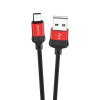 USB-кабель BOROFONE BX28, micro USB, силикон, 1.0 м, круглый, мет. разъем, красный