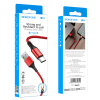USB-кабель BOROFONE BX54, Type-C, ткань, 1.0 м, круглый, красный