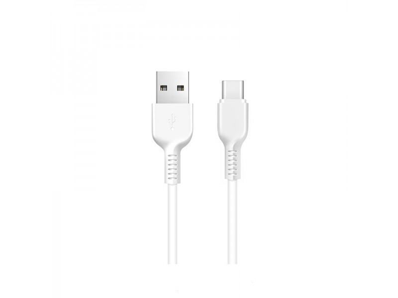 USB-кабель Denmen D01T, Type-C, пластик, 1.0 м, круглый, белый
