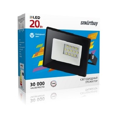 Светодиодный прожектор smartbuy SBL-FLLight-20-65K, 20W, 6500K