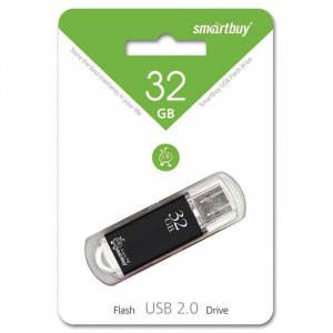 USB флэш-накопитель smartbuy 32Gb V-Cut SB32GBGS-K, USB 2.0, пластик, черный