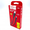 USB-кабель Denmen D16V, micro USB, силикон, 1.0 м, круглый, черный