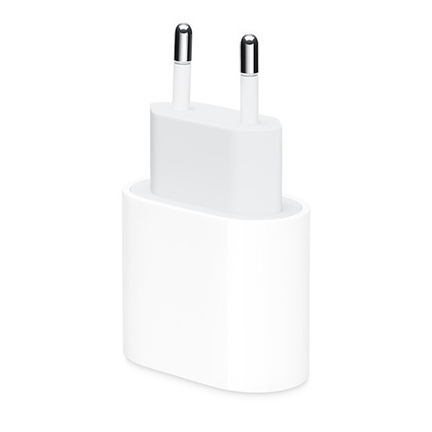 АП сетевой Apple iPhone 20W (AA), 3.0A, 1 Type-C, 5V, пластик, белый