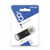 USB флэш-накопитель smartbuy 8Gb V-Cut SB8GBVC-K, USB 2.0, пластик, черный