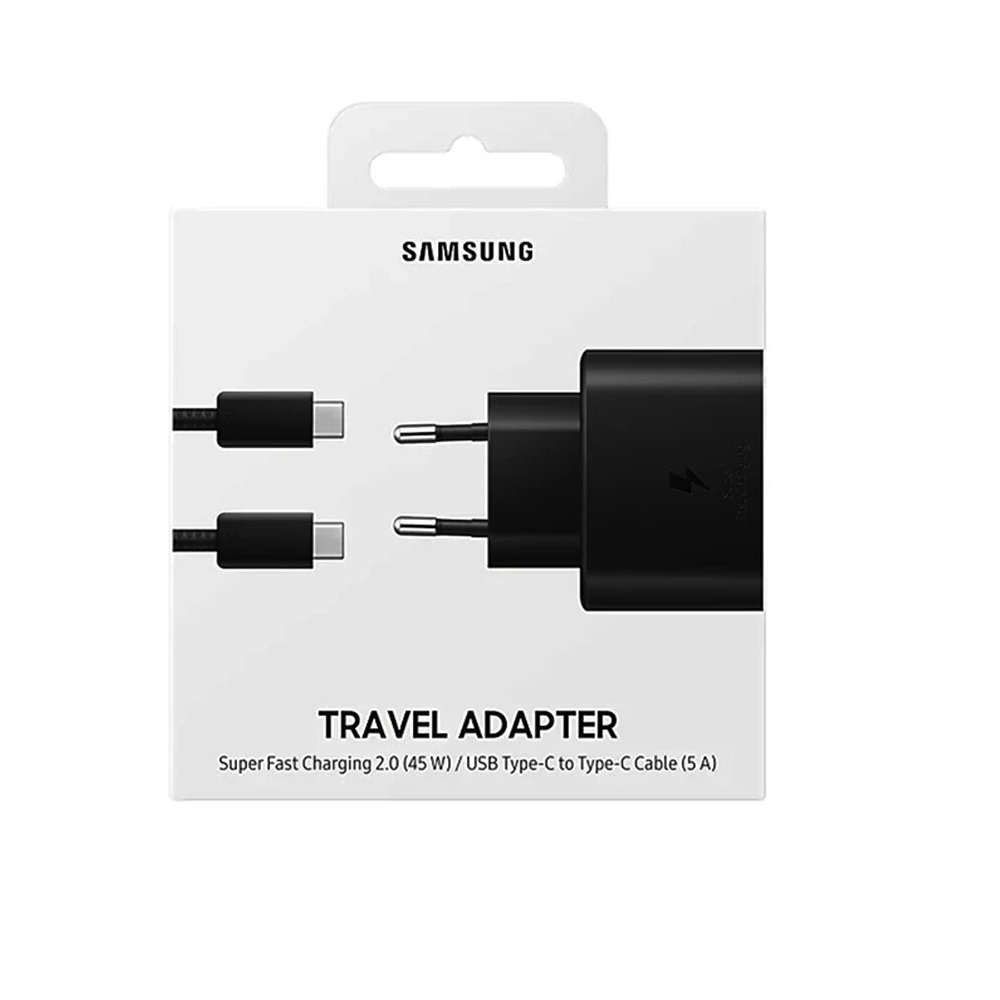 АП сетевой SAMSUNG Fast Charging (AAA), 1 Type-C, 45W, пластик, черный
