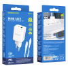 СЗУ 2в1 BOROFONE BN7, Type-C/Apple-8pin, 3.0А, PD 20W. 1 USB/1Type-c, 5V, 1.0 м, белый