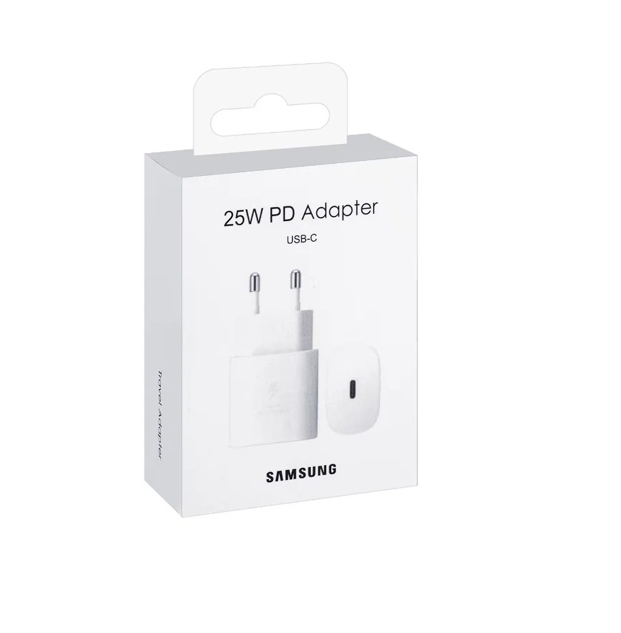 АП сетевой SAMSUNG Fast Charging (AAA), 1 Type-C, 25W, пластик, белый