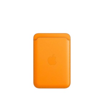 Магнитный чехол-бумажник Magsafe для iPhone 12 с анимацией, оранжевый