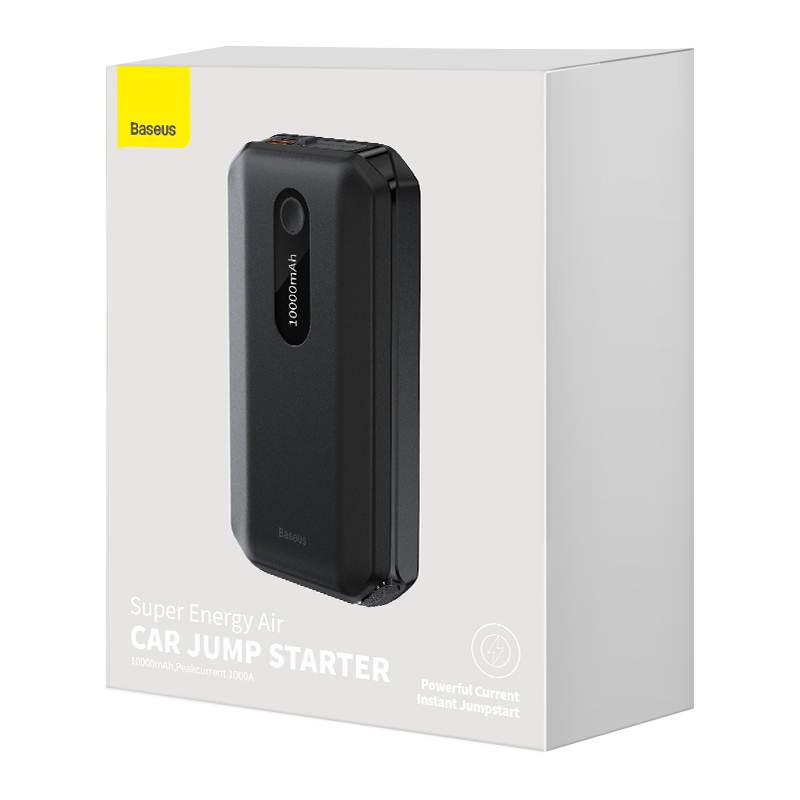 Портативное пуско-зарядное устройство Baseus Super Energy Air Car Jump Starter CGNL020101,  черный