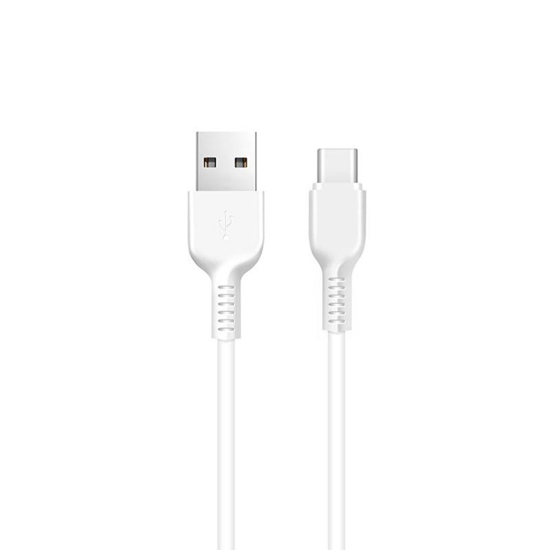 USB-кабель hoco X20, Type-C, пластик, 2.0 м, круглый, белый