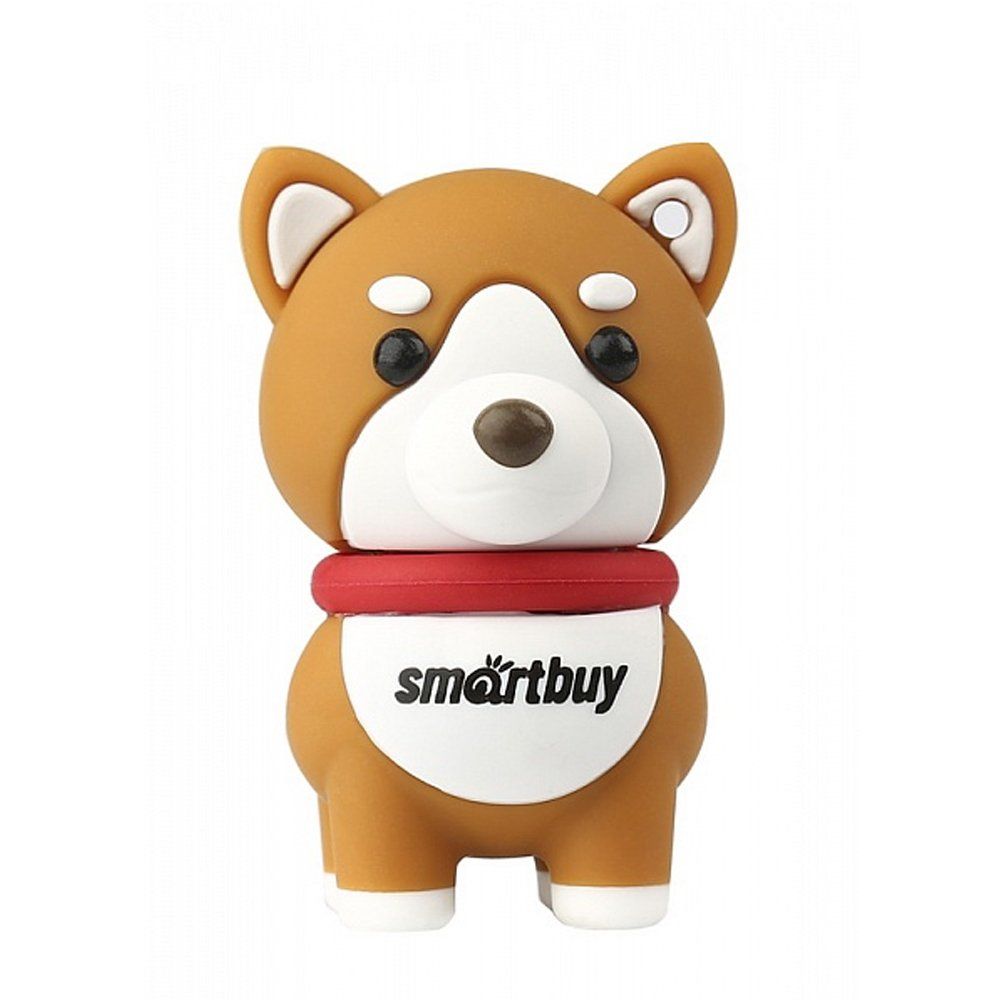 USB флэш-накопитель smartbuy 32Gb Wild Series "Собачка Акита", USB 2.0, пластик, коричневый