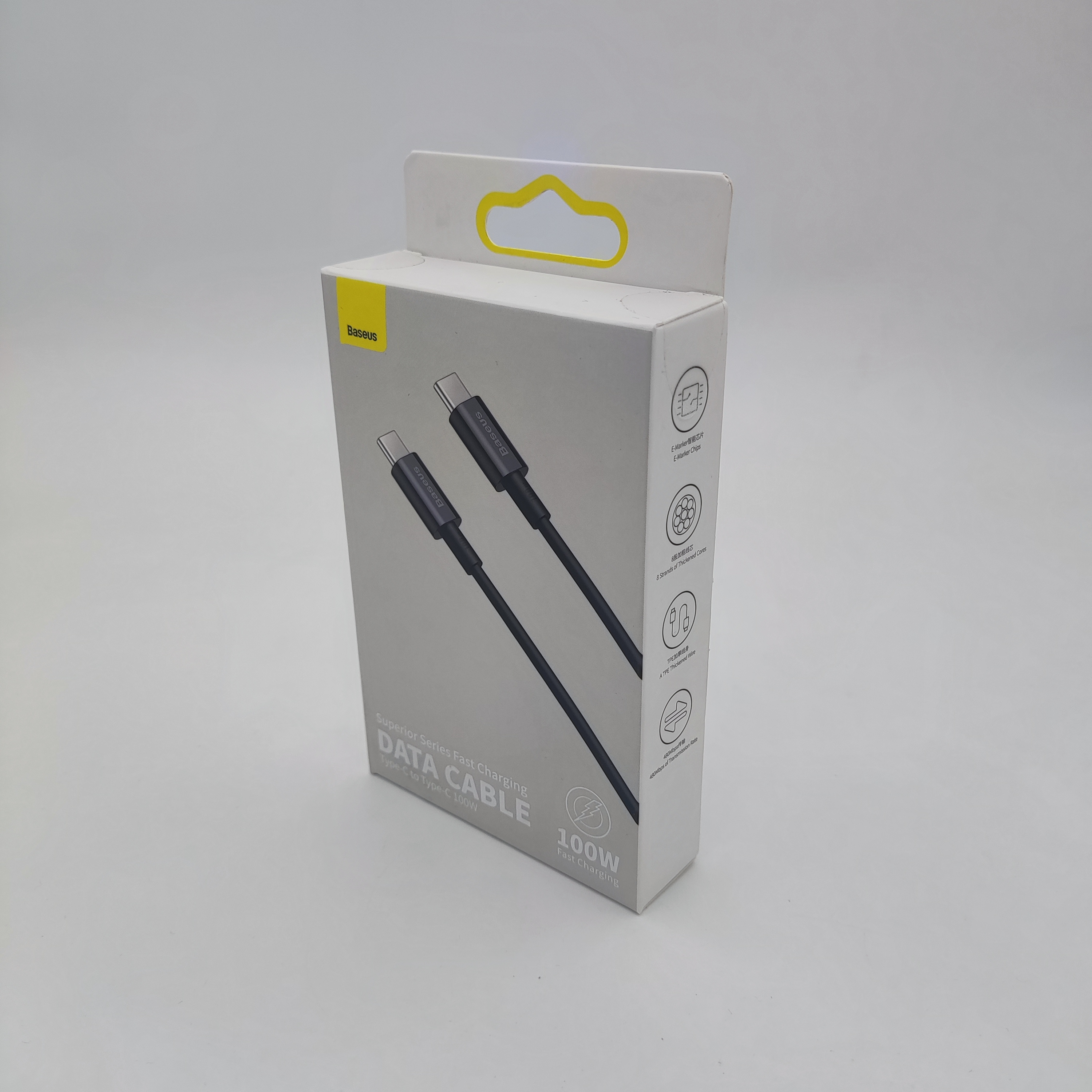 USB-кабель Baseus CATYS-B01, Type-C-Type-C, силикон, 1.0 м, круглый, черный
