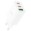 АП сетевой hoco C99A, 3.0А, 1 USB/2Type-C, PD 20W, пластик, белый