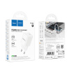 АП сетевой hoco C148A, QC 3.0, 1Type-C, PD30W, пластик, белый