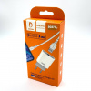 СЗУ 2в1 Denmen DC07T, PD 18W, Type-C, 3.0A, 1 USB, 5V/9V/12V, 1.0 м, белый