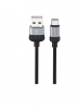 USB-кабель BOROFONE BX28, Type-C, силикон, 1.0 м, круглый, мет разъем, серый