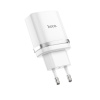 АП сетевой hoco C12Q, 3.0A, 1 USB, 5V/9V/12V, пластик, белый