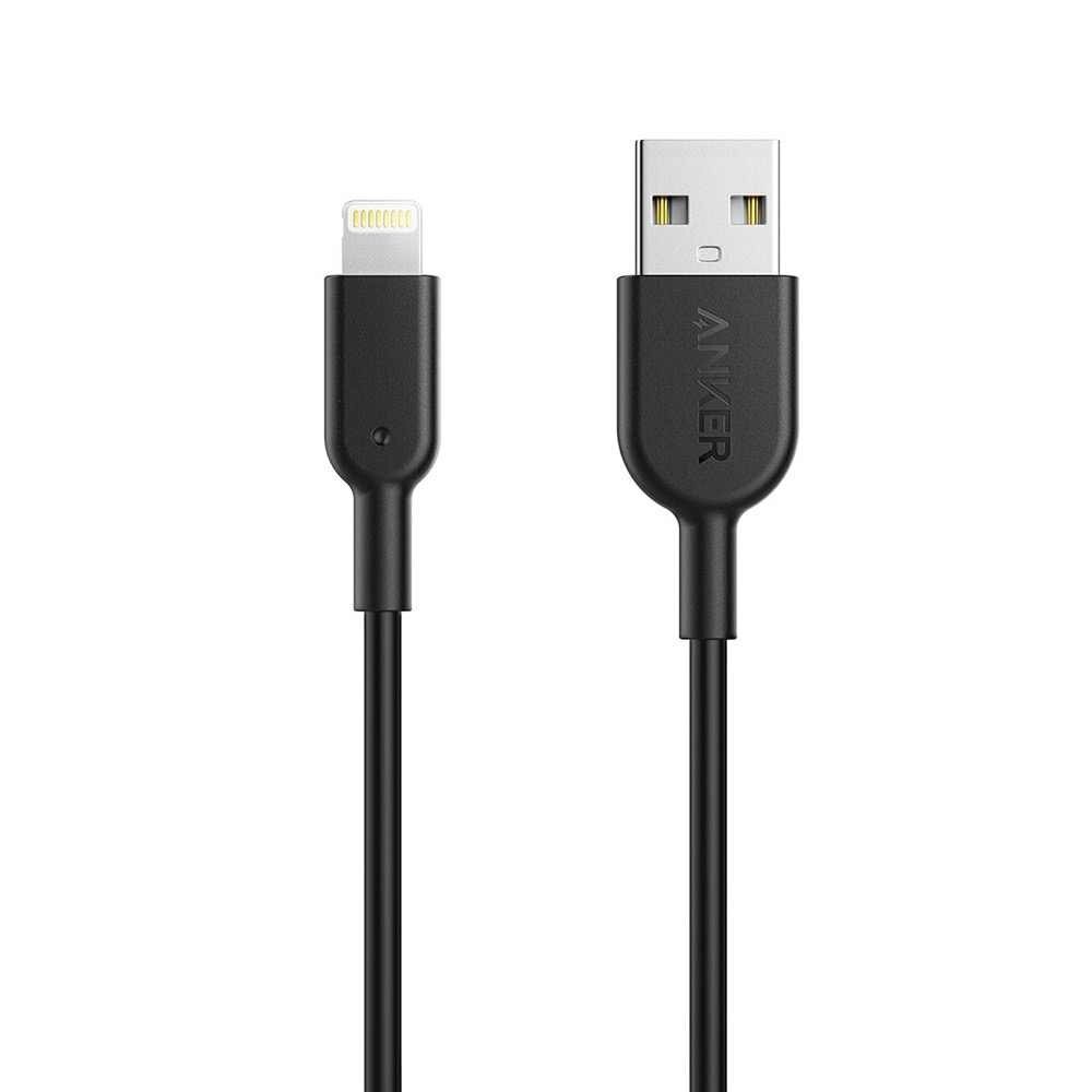 USB-кабель Denmen D01L, Apple 8 pin, пластик, 1.0 м, круглый, черный
