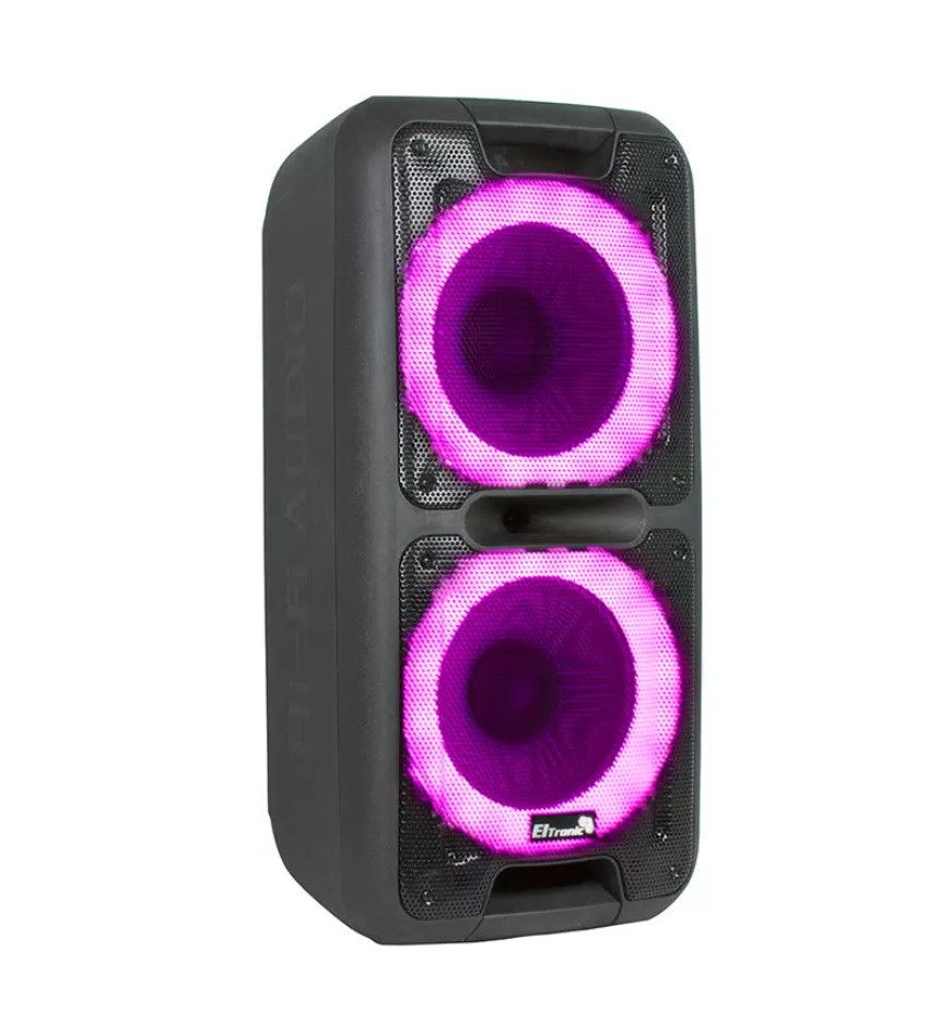 Портативная колонка Eltronic 06"20-23 Fire Box 300, подсветка, с микрофоном, TWS,черная