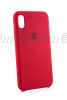 Накладка Original (AAA) для Apple iPhone X/Xs, комбинир., s/t, красная