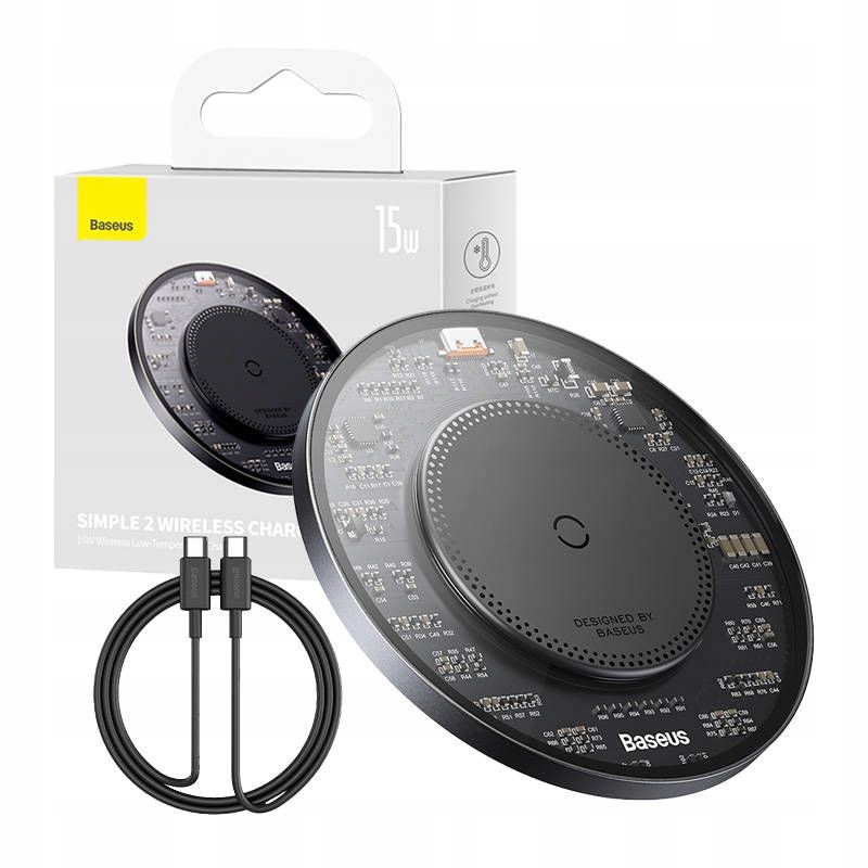 БЗУ Baseus Simple 2 CCJJ050001,Type-C, 15W, черный