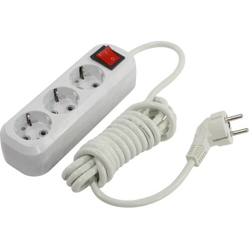 Удлинитель smartbuy SBE-16-3-03m-ZS, 16A, 3*1.0мм, 3.0 м, белый