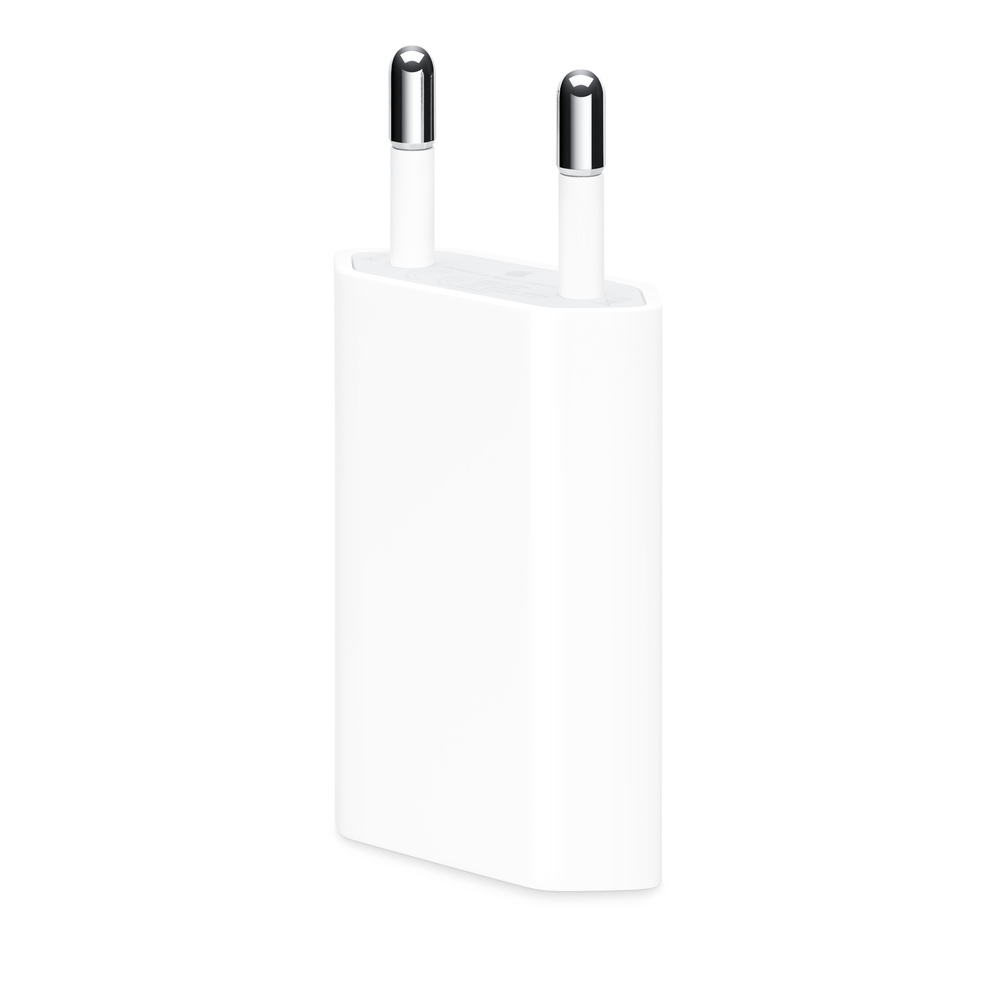 АП сетевой Apple iPhone плоский A1400 ORIGINAL, 1.0А, 1 USB, 5V, пластик, белый