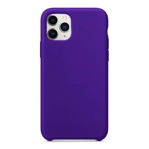 Накладка для Apple iPhone 11 Pro, силикон, гладкая, непрозрачн., фиолетовая